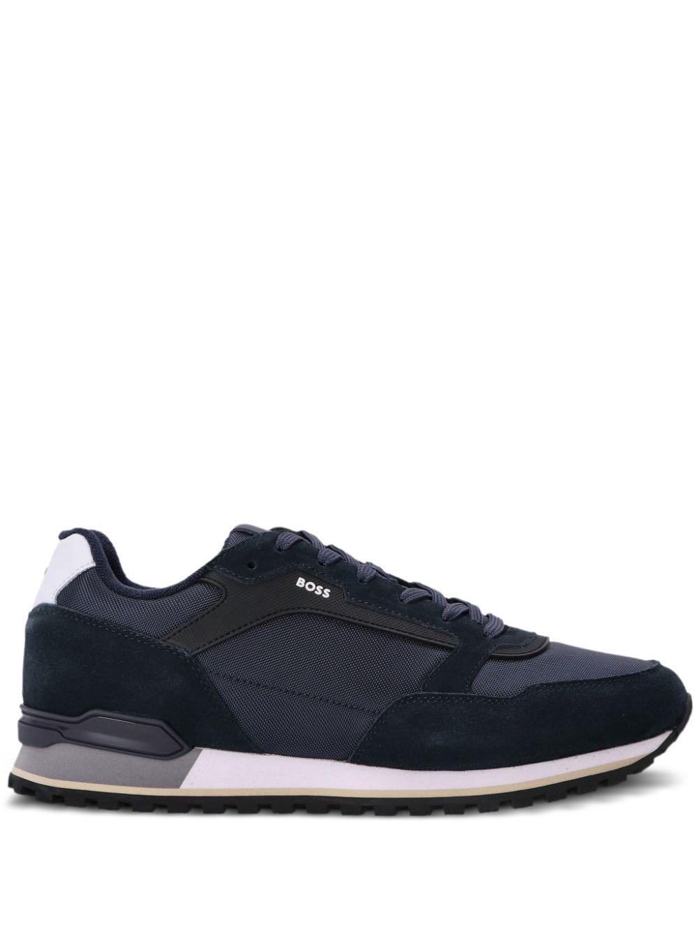 suede-trimmed mesh sneakers Product Image