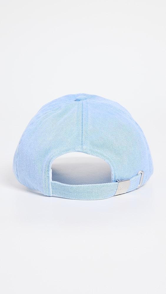GANNI Embroidered Logo Denim Baseball Cap | Shopbop Product Image