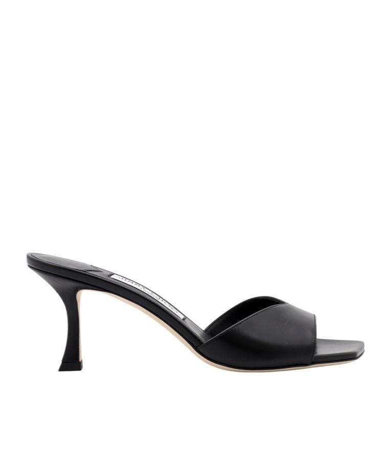 JIMMY CHOO Skye 70 Leather Mules In Black Product Image