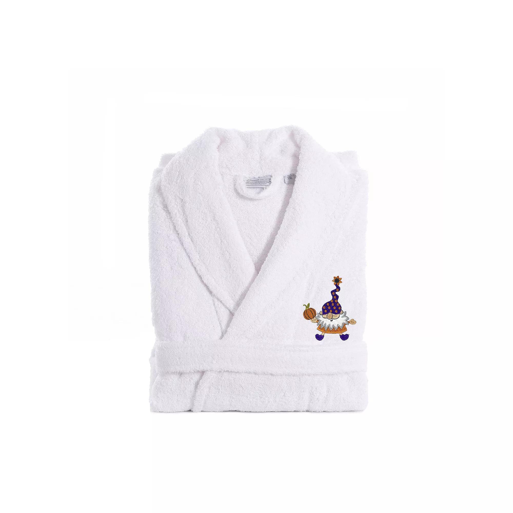 Linum Home Textiles Adult 100% Turkish Cotton Terry Embroidered Bath Robe - Halloween Gnomes, Womens Product Image