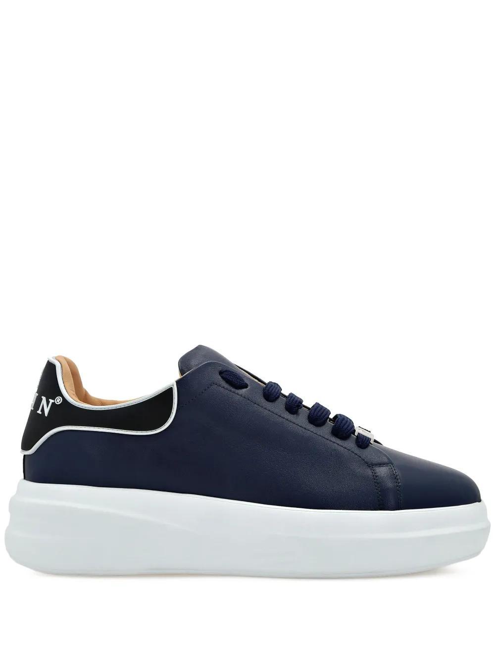 leather platform sneakers Product Image