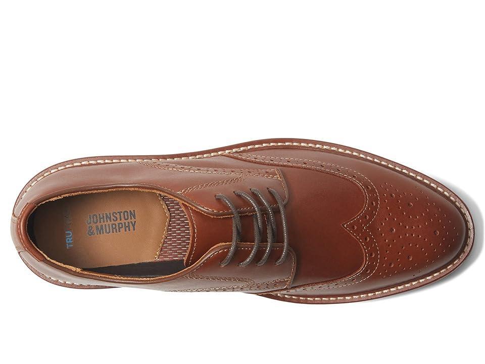 Johnston  Murphy Mens Upton Leather Wingtip Brogue Detail Oxfords Product Image