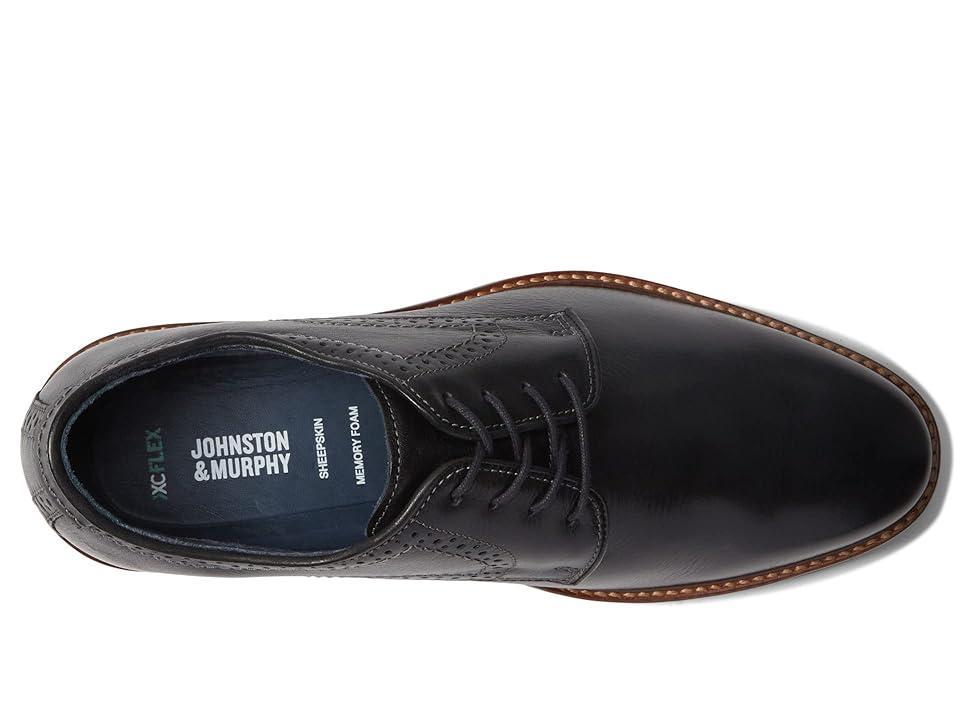 Johnston  Murphy Mens XC Flex Raleigh Leather Plain Toe Brogue Detail Oxfords Product Image