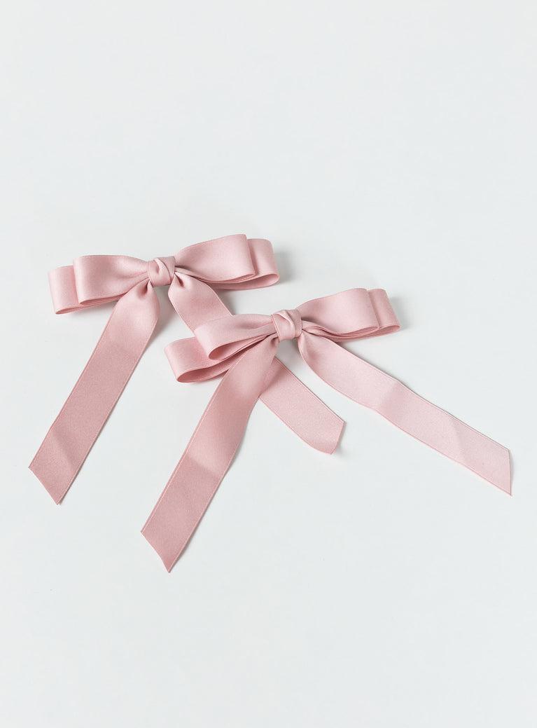 Kinski Hair Bow Pack Pink Product Image