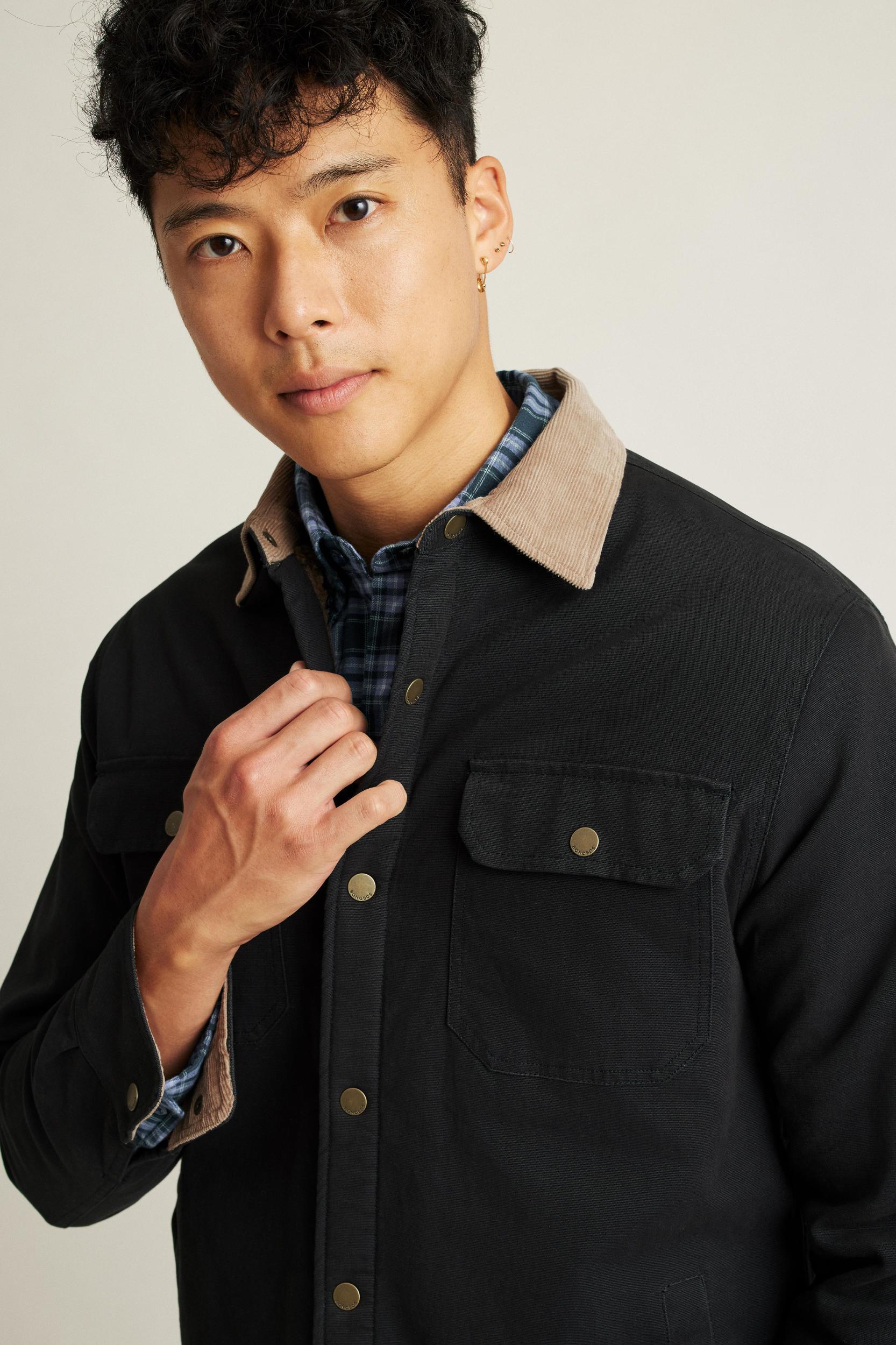 Teddy Fleece Lined Canvas Jacket Product Image