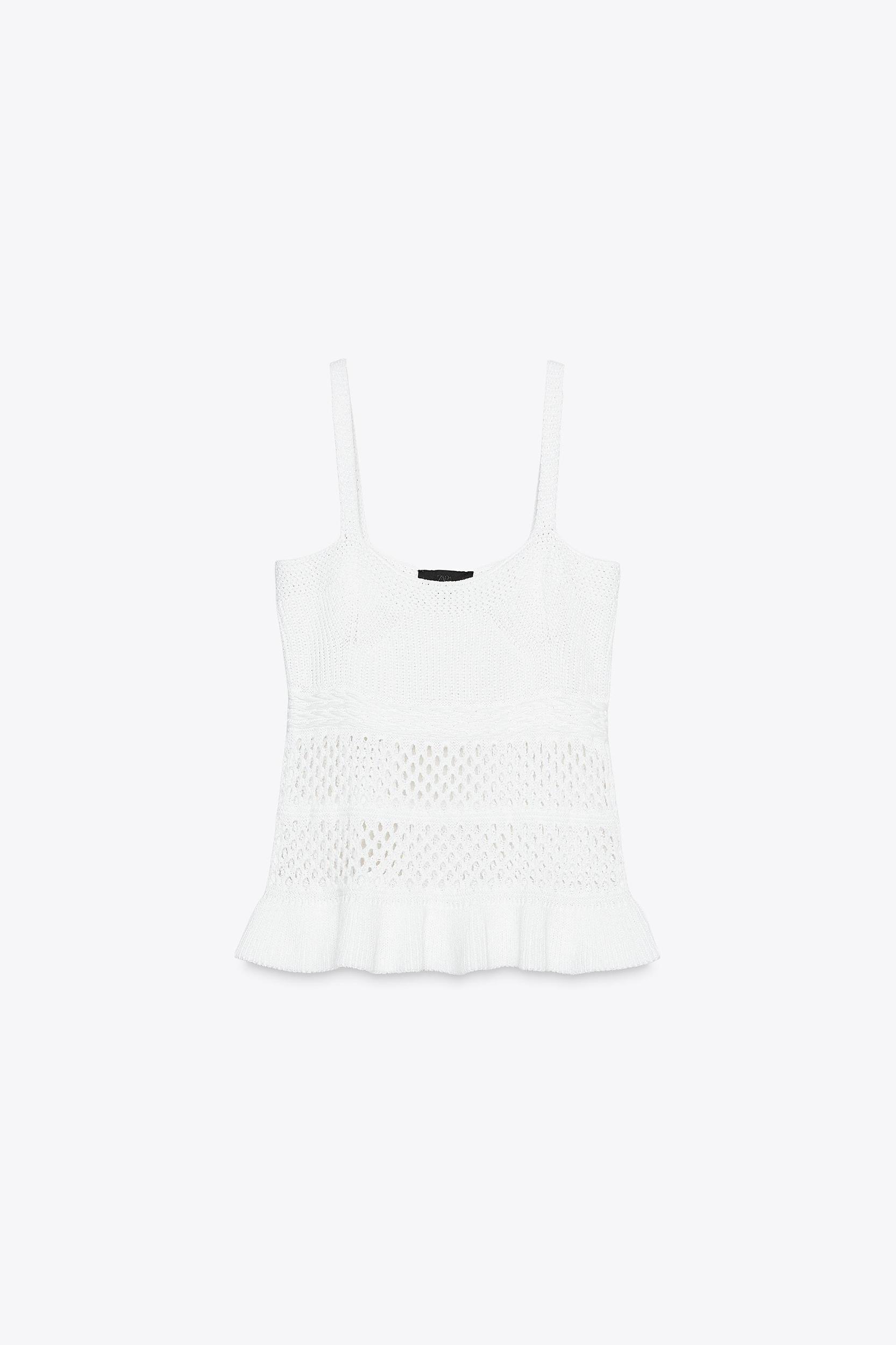 RUFFLED KNIT TOP Product Image