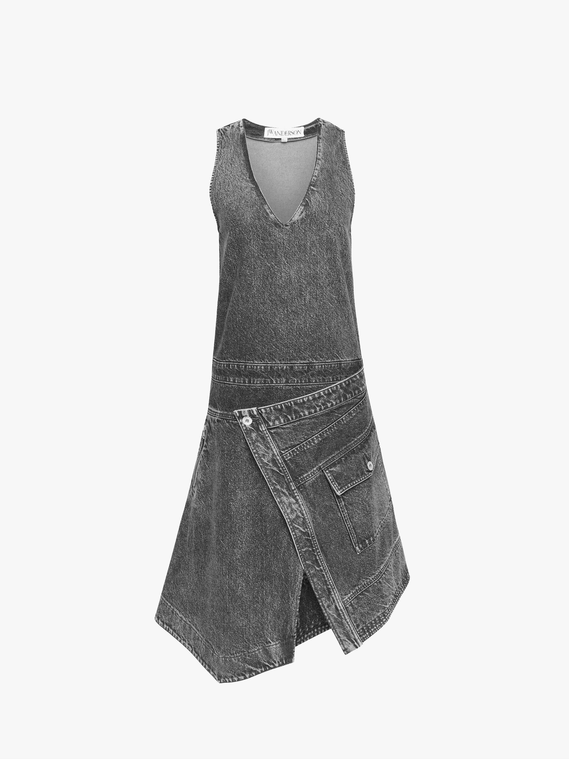 WRAP FRONT SLEEVELESS DRESS Product Image