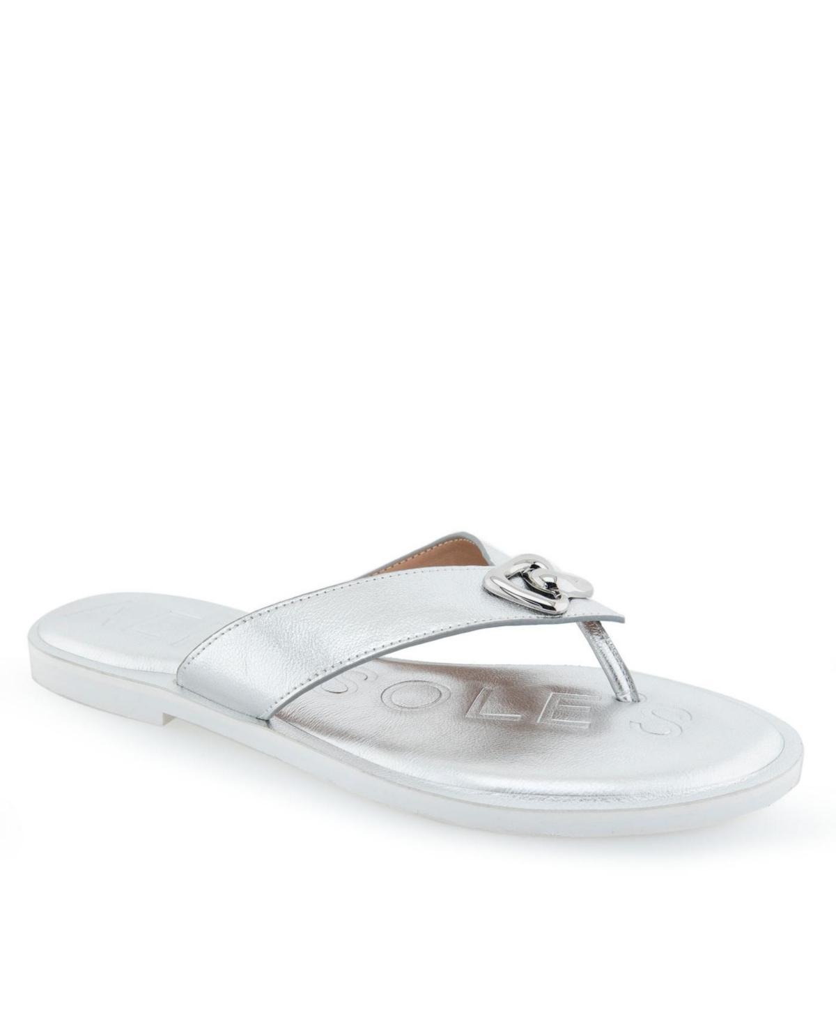 Aerosoles Galen Women's Flip Flop Sandals, Size: 9.5, Blue Pu Product Image