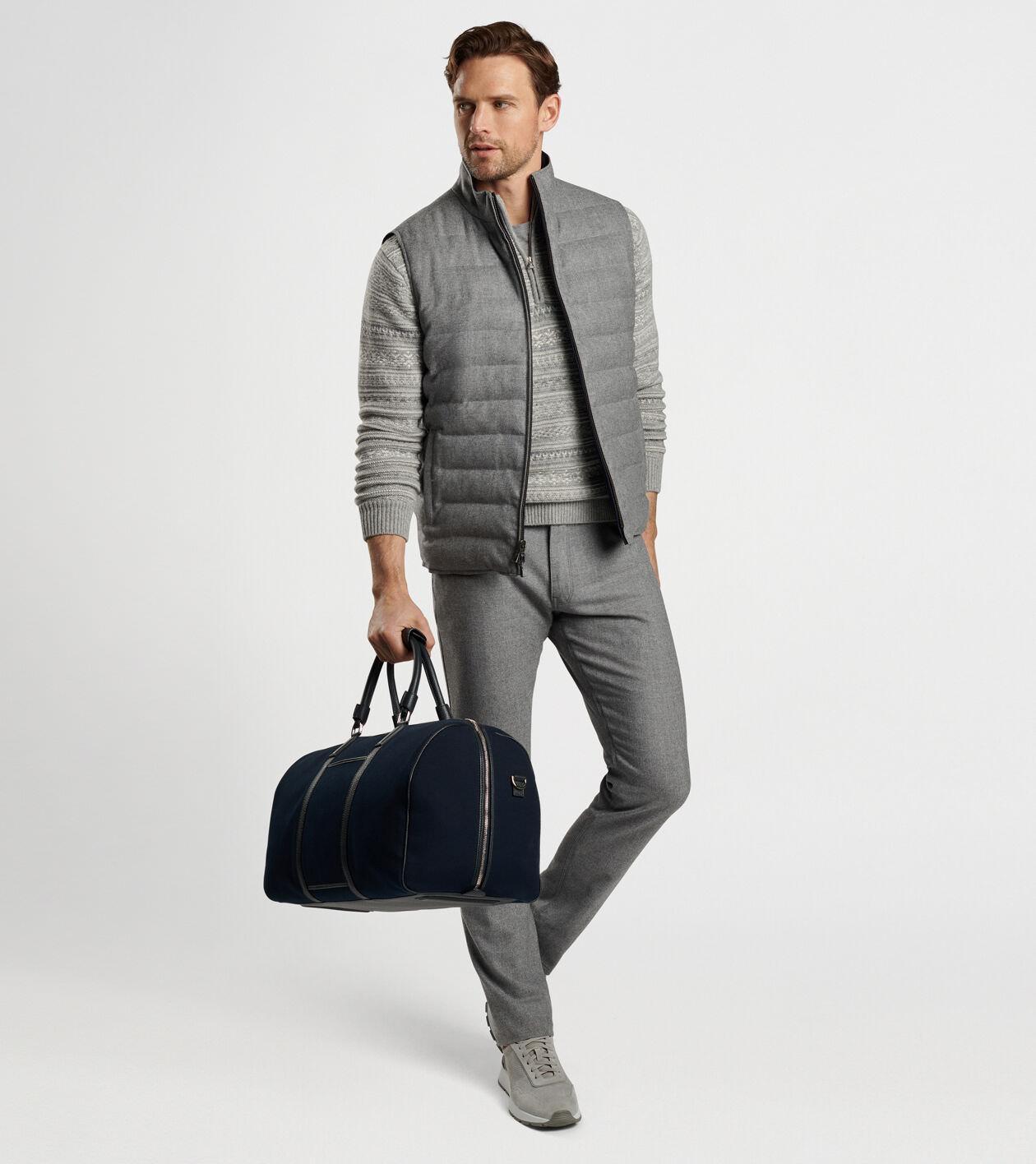 Peter Millar Mens Whistler Reversible Vest | Color: Nickel | Size: XL Product Image