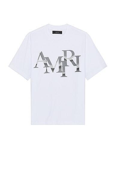 Amiri Staggered Chrome Tee Product Image