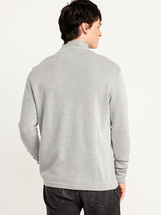French Rib Quarter-Zip Sweater Product Image
