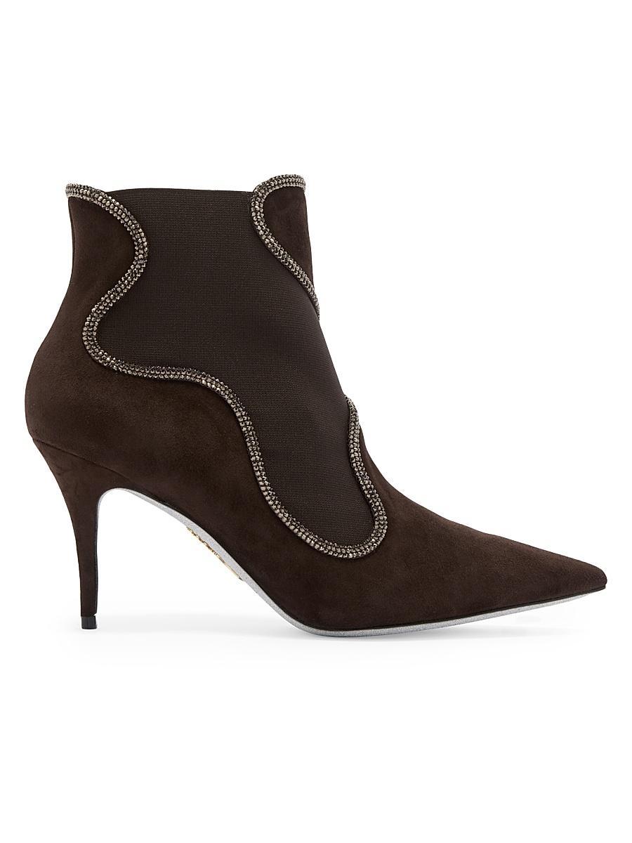 Womens Crystal Decorated 80MM Booties Product Image