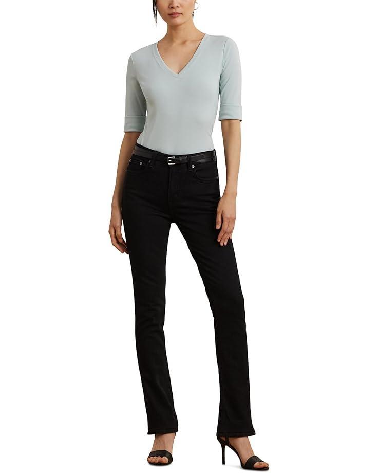 Petite Stretch Cotton Boatneck Tee Product Image