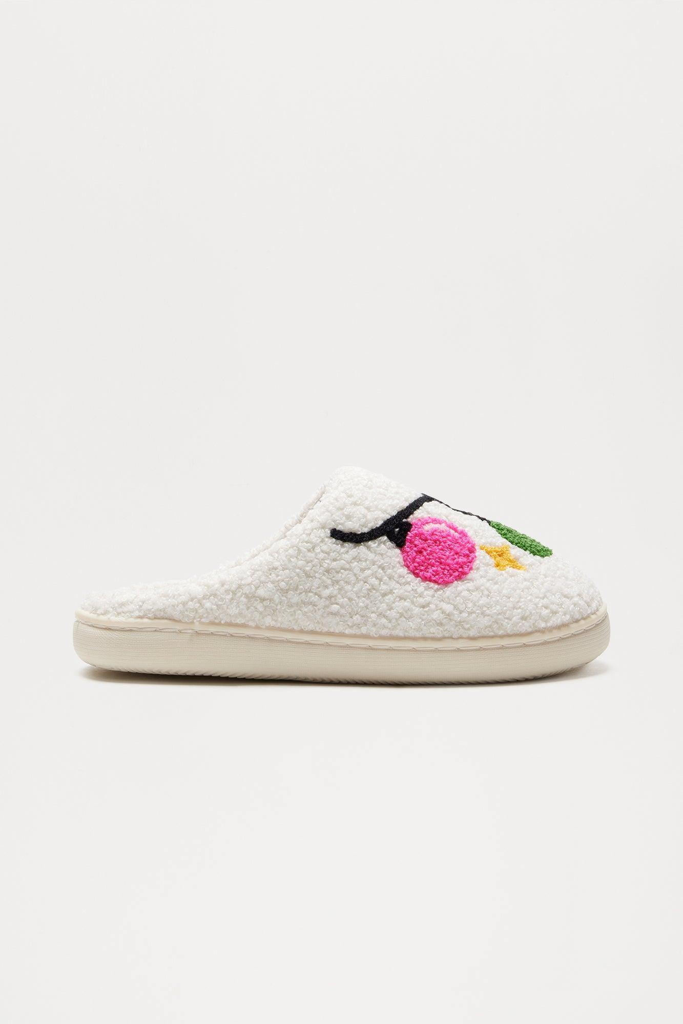 Merry And Bright Slippers - Ivory Product Image