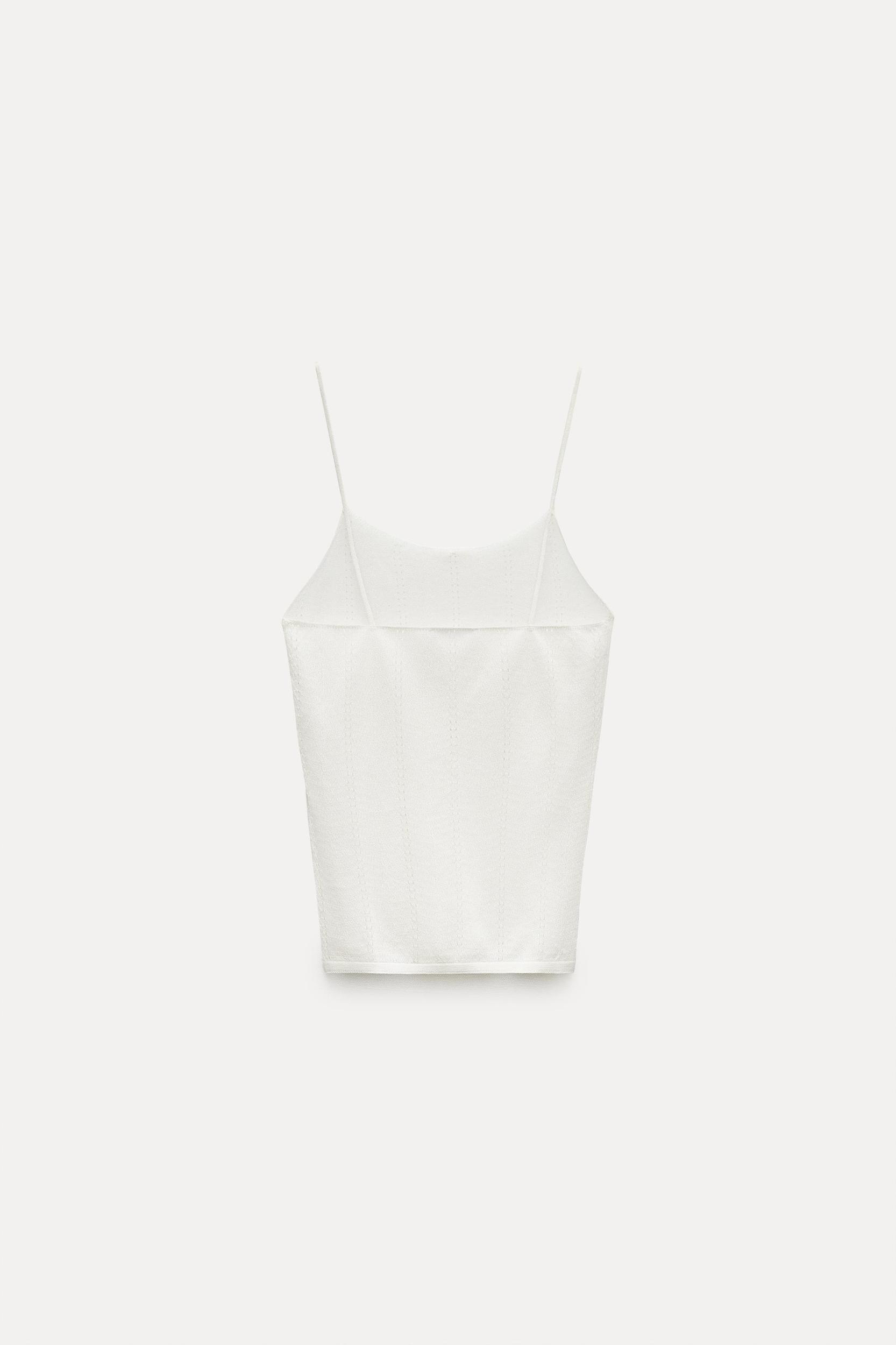 FINE KNIT OPENWORK TOP Product Image