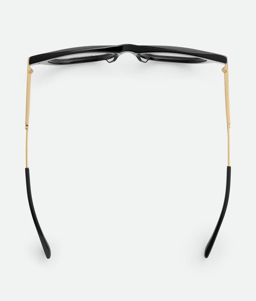 Women's Classic Recycled Acetate Cat Eye Eyeglasses in Black/transparent Product Image