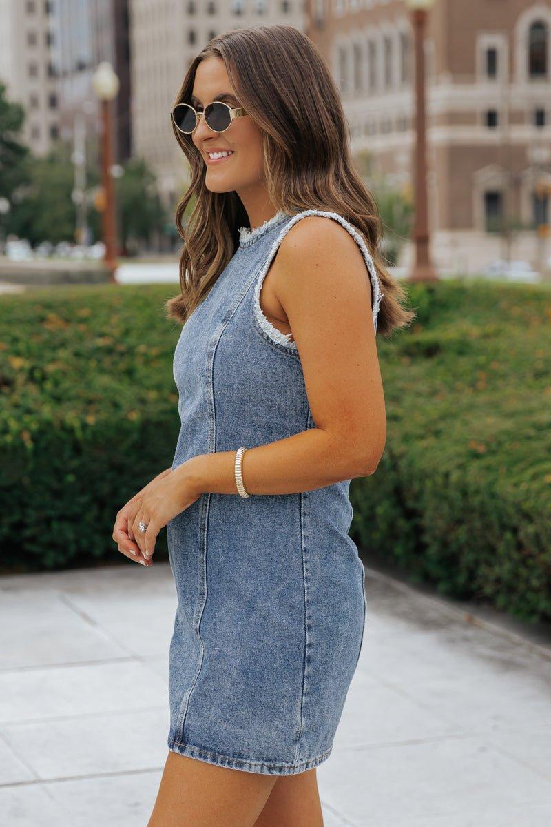 Steve Madden Denim Solara Mini Dress - FINAL SALE Product Image