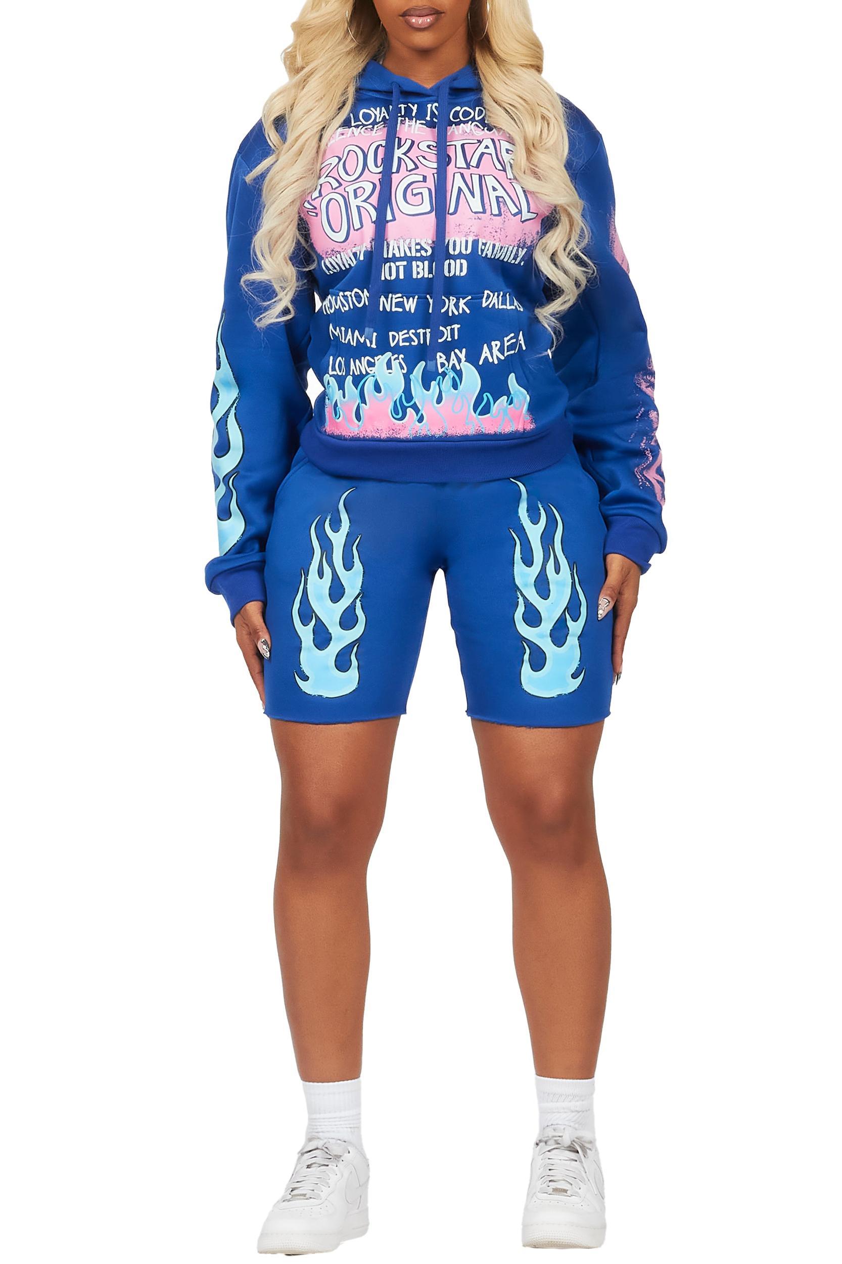 Bridgette Royal Blue Short Set Female Product Image