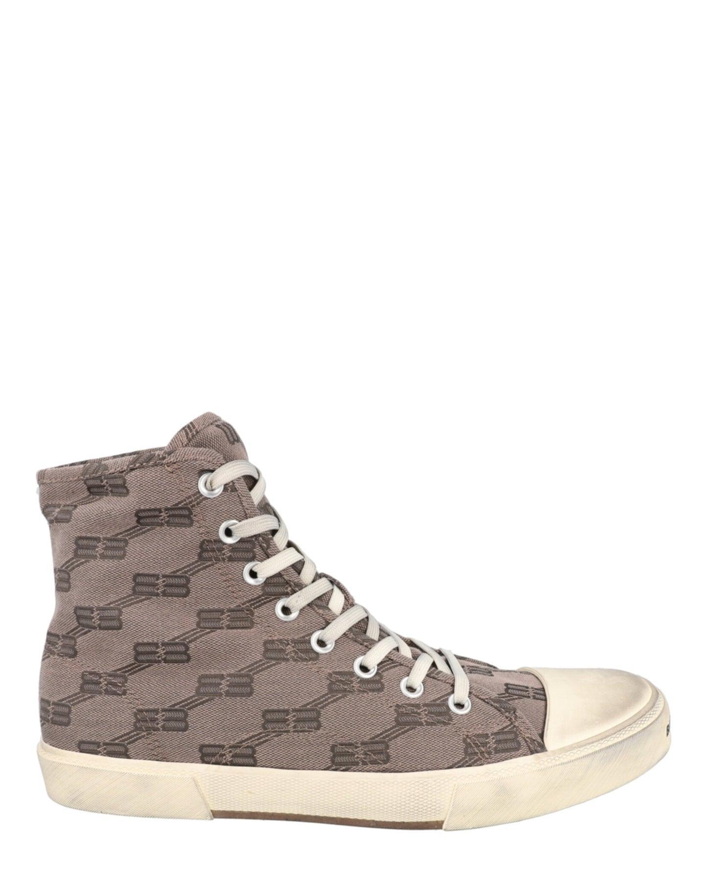 Balenciaga Paris Monogram High Top Sneakers Product Image