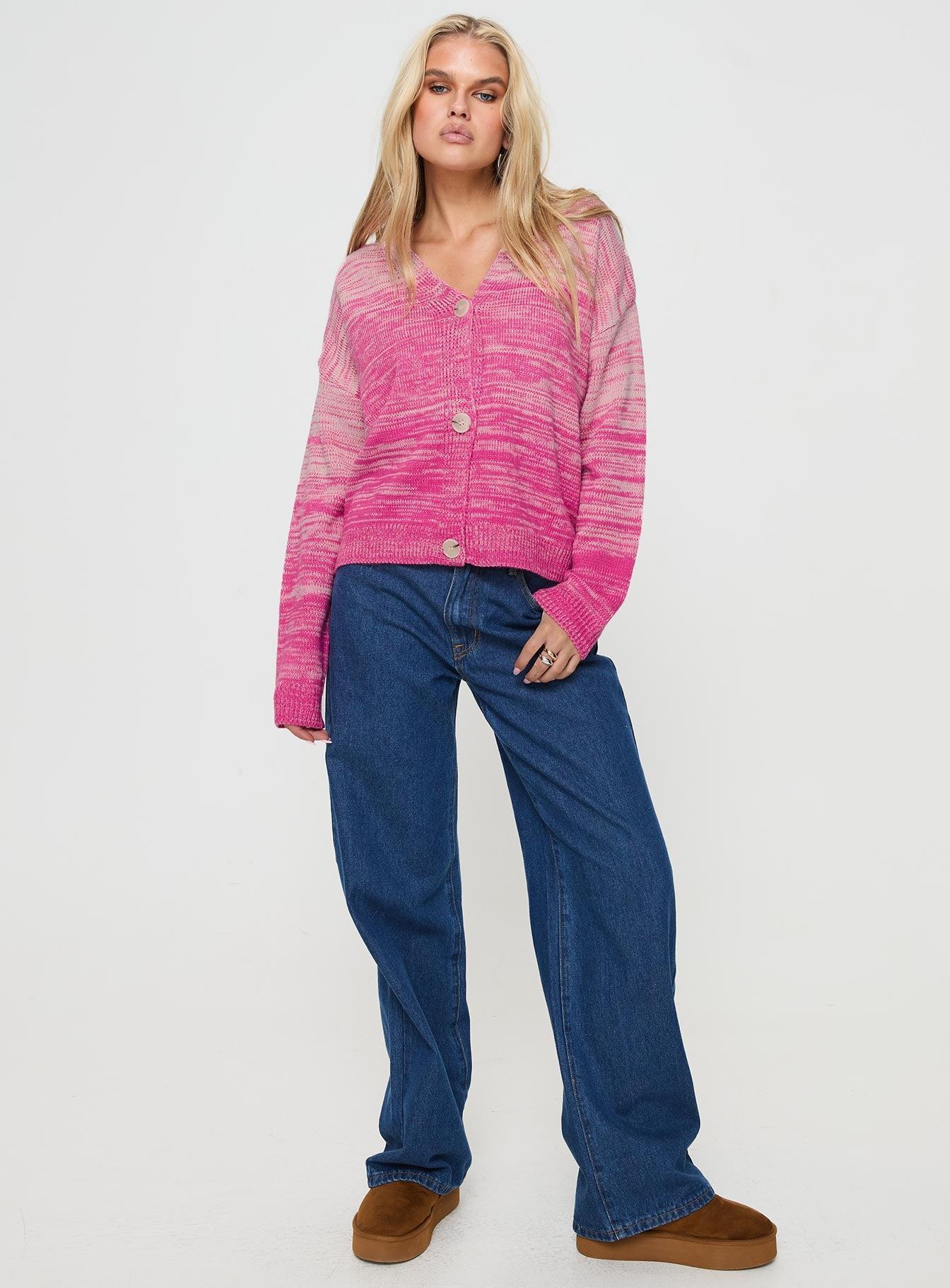 Emikio Cardigan Ombre Pink Product Image