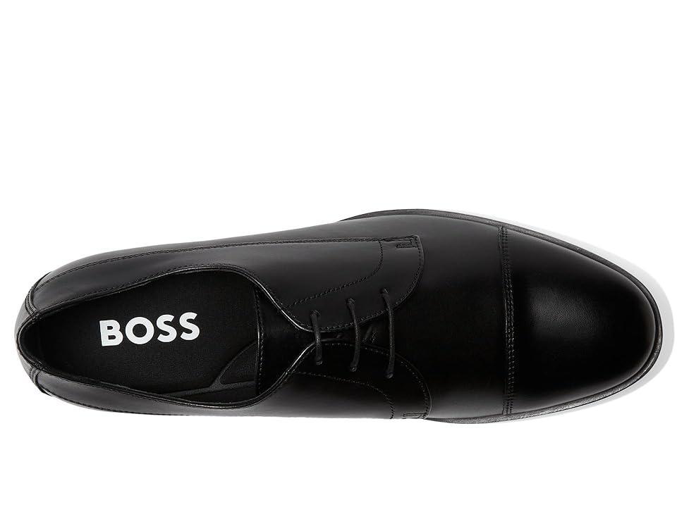BOSS Colby Smooth Leather Derby Dress Shoes Storm) Men's Lace Up Wing Tip Shoes Product Image