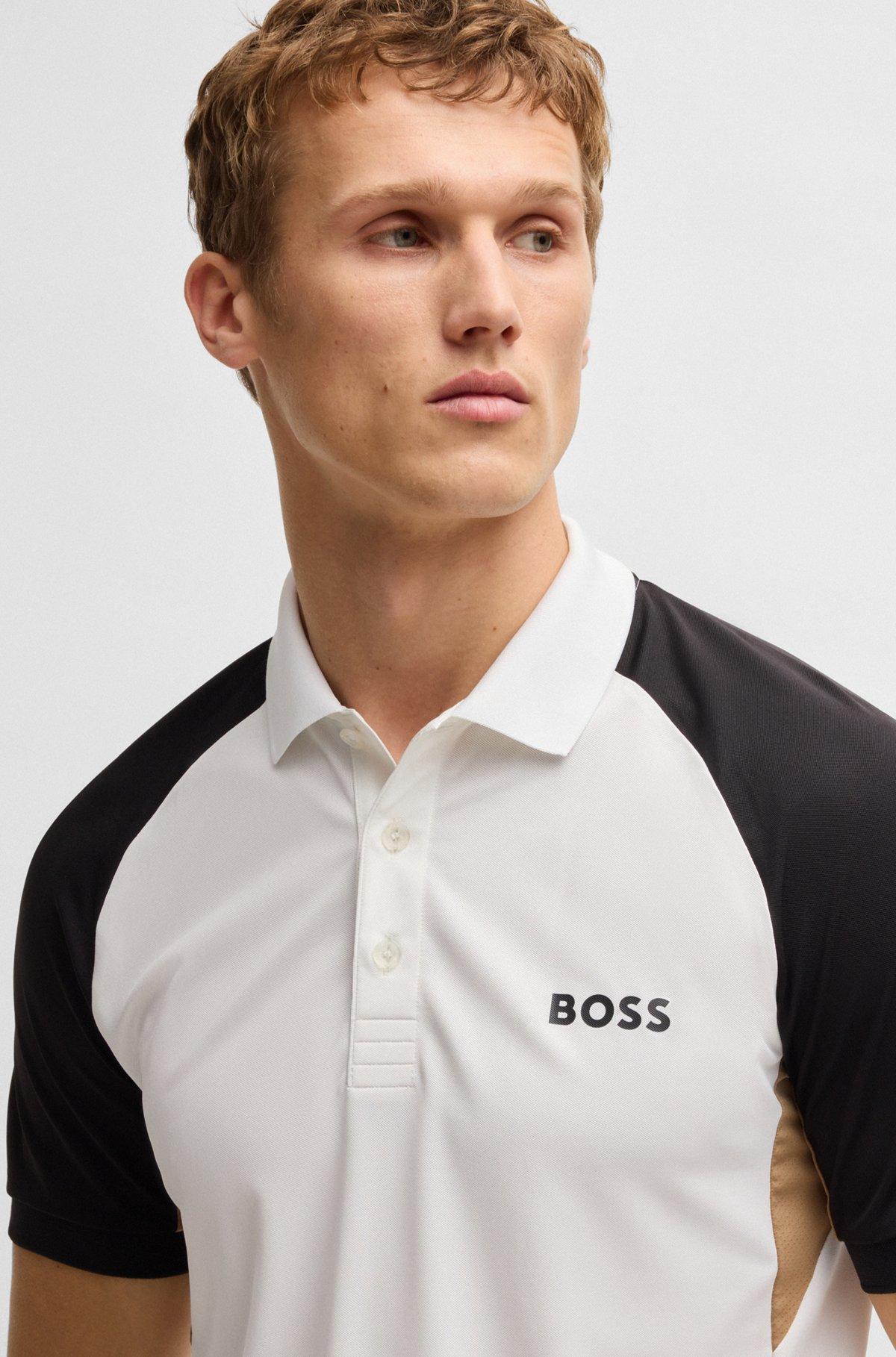 Active Paddy color-blocked polo shirt with mesh inserts Product Image