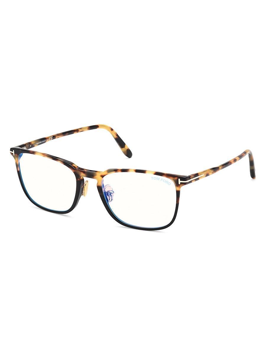 Mens 54MM Acetate Blue Filter Optical Glasses Product Image
