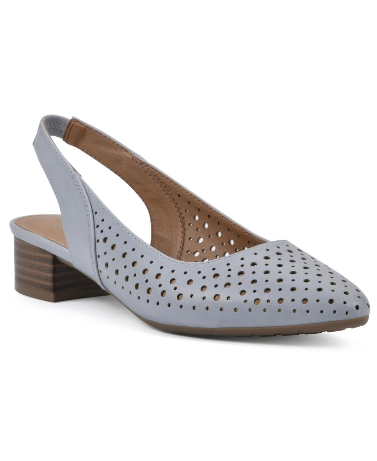 White Mountain Womens Boronic Block Heel Slingbacks Product Image
