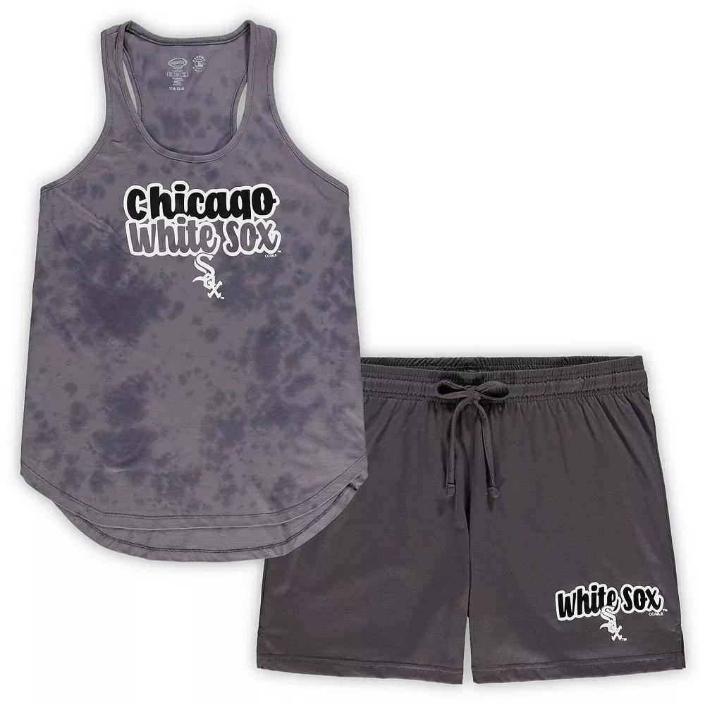 Women's Concepts Sport Charcoal Chicago White Sox Plus Size Cloud Tank Top & Shorts Sleep Set, Size: 2XL Product Image