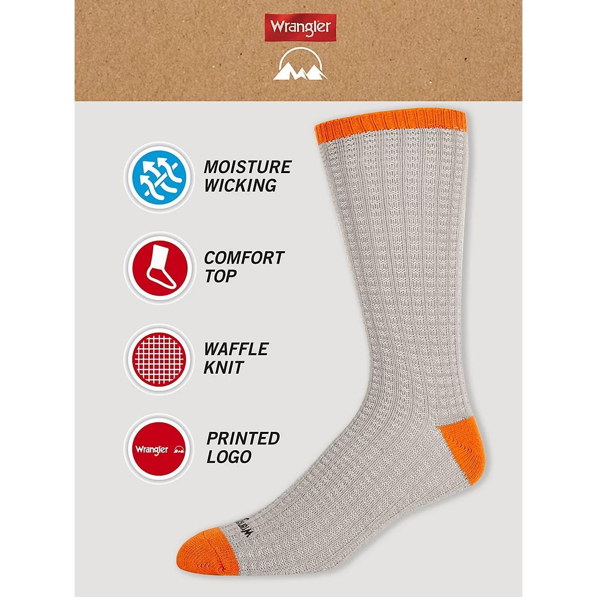 Men's Marled Heavyweight Crew Socks (3-Pack) in Grey/Orange/Black Product Image
