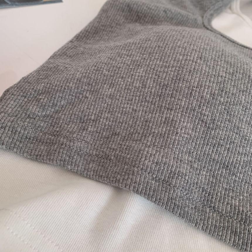 Mock Two Piece Padded Tank Top Product Image