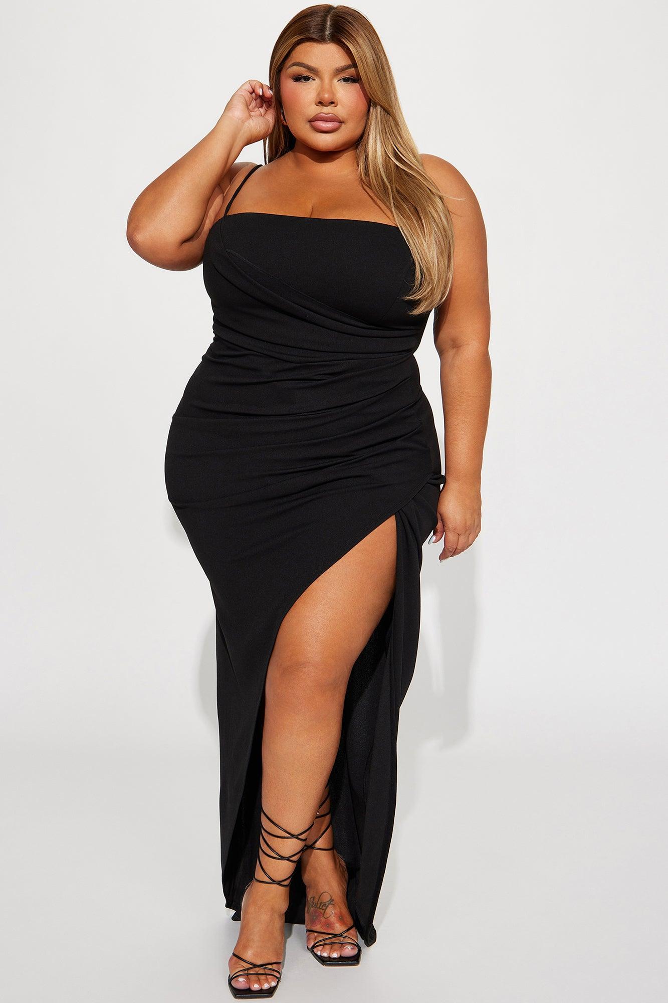 Elegant Night Maxi Dress - Black Product Image