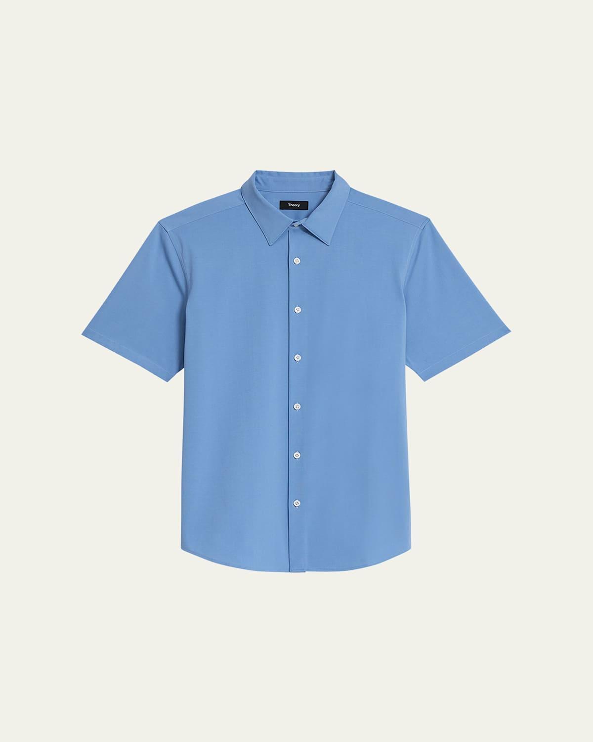 Mens Irving Short Sleeve Shirt in Structure Knit Product Image