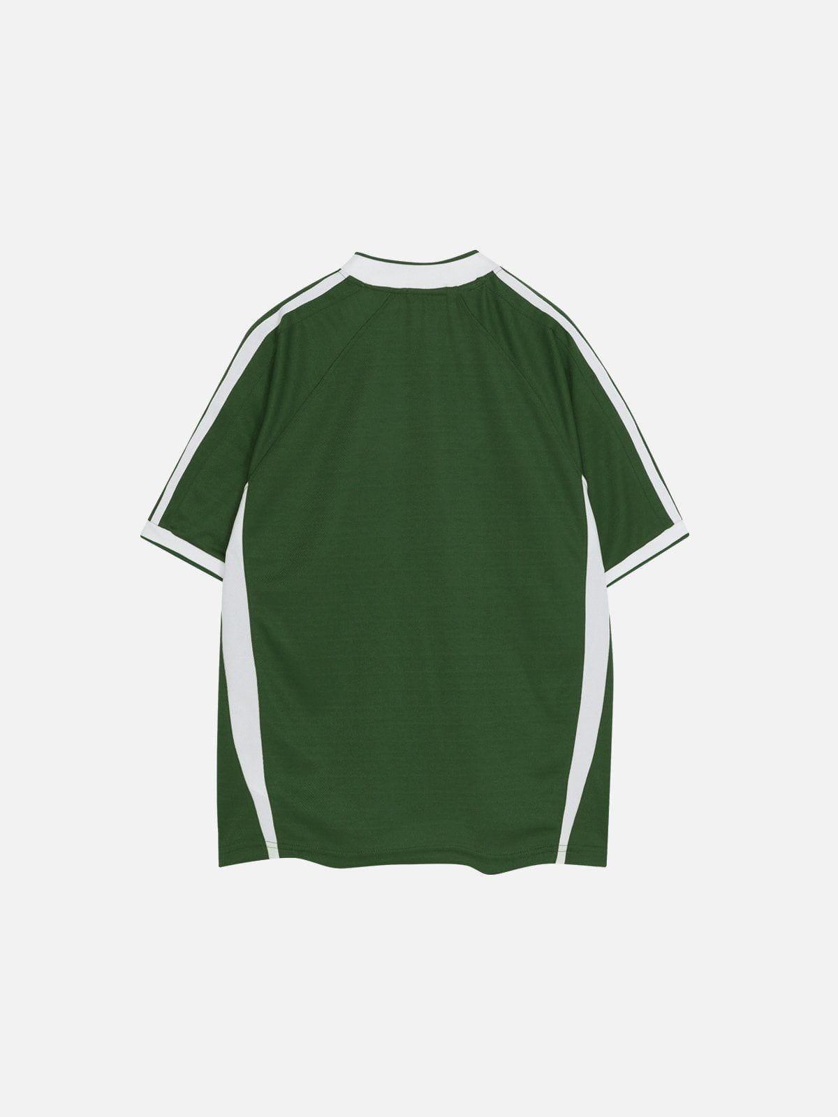 Aelfric Eden Color Blocking Print Soccer Jersey Product Image