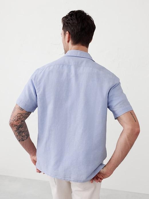 Linen-Blend Resort Shirt Product Image