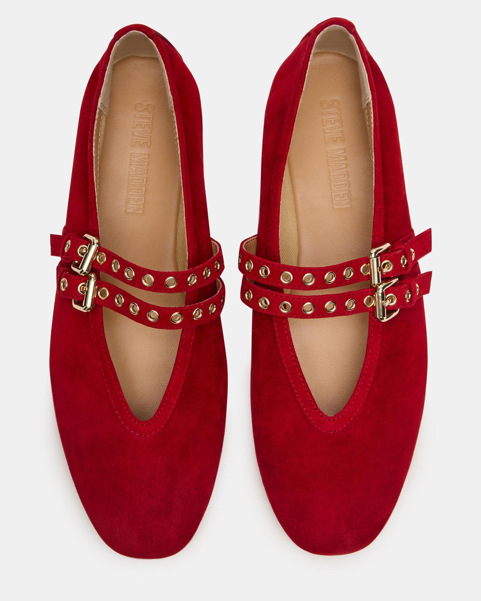 LYDIA RED SUEDE Female Product Image