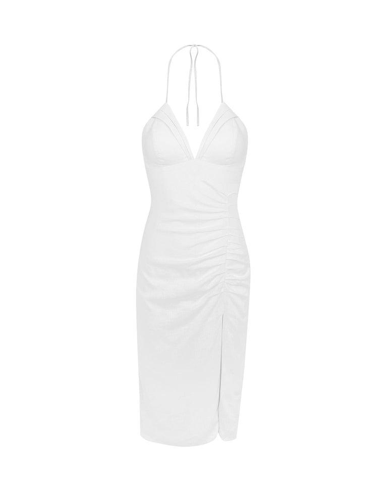 Amber Midi Dress (exchange only) - Off White Product Image