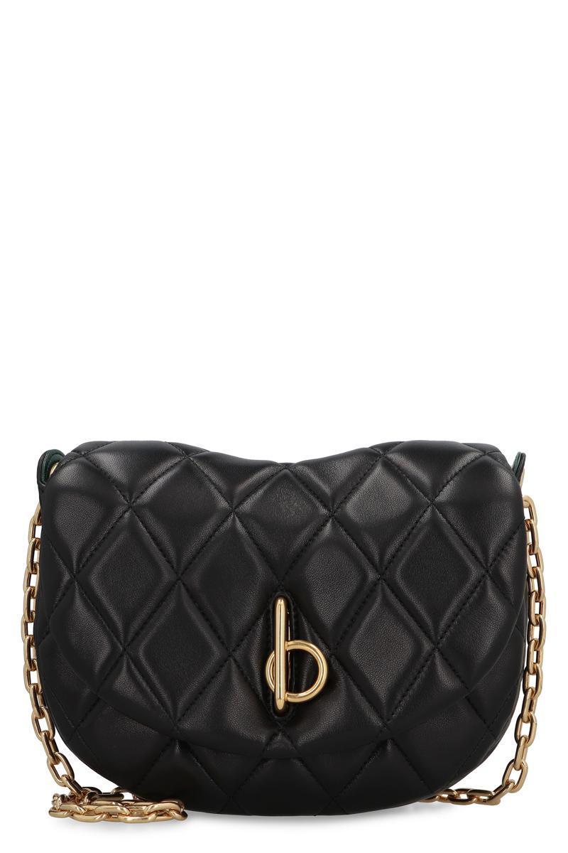 BURBERRY Rocking Horse Leather Bag In Black Product Image