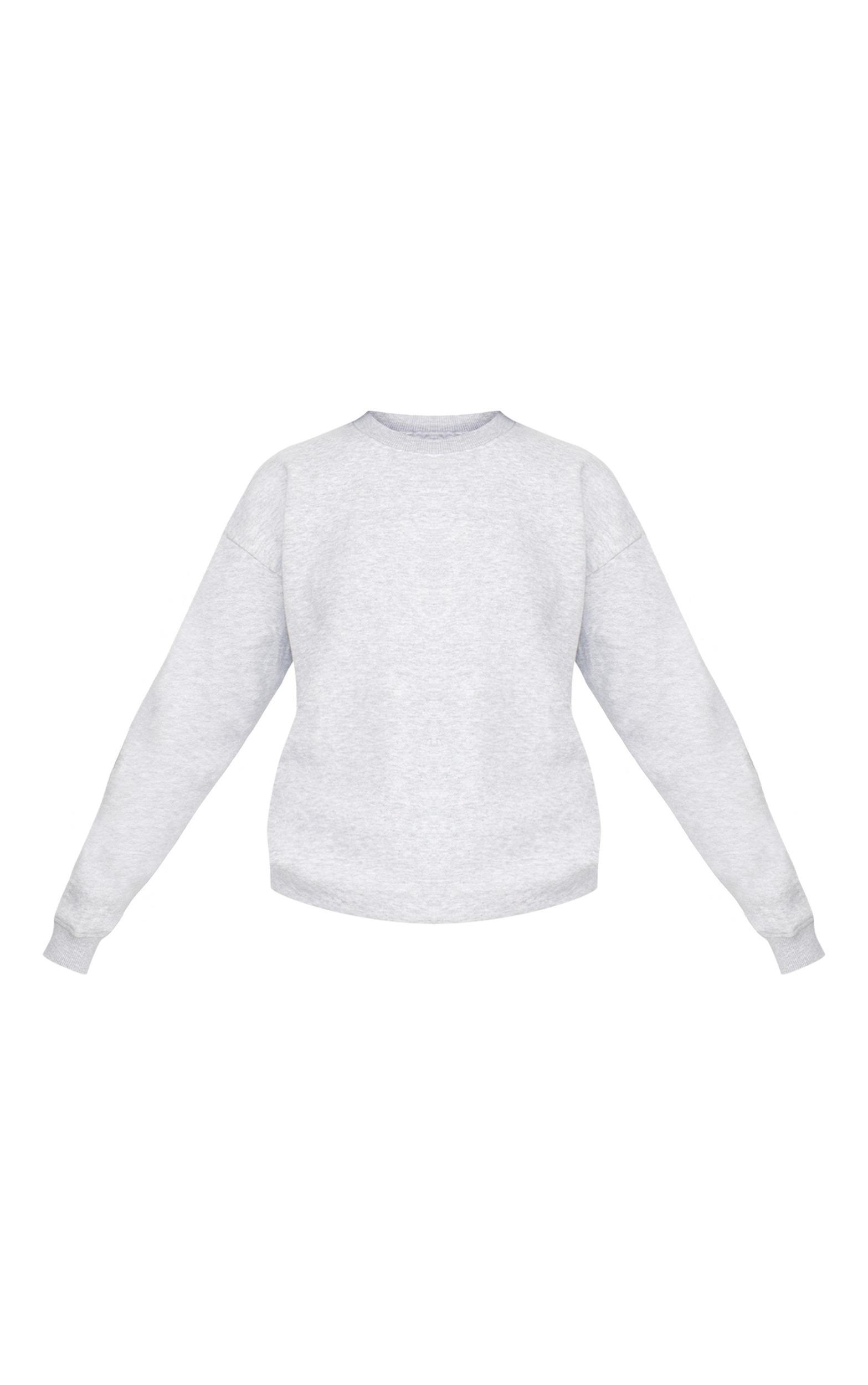 Ash Grey Oversized Fit Sweatshirt Product Image