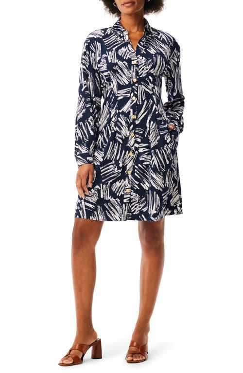 NIC+ZOE Sweet Strokes Live-In Dress (Indigo Multi) Women's Dress Product Image