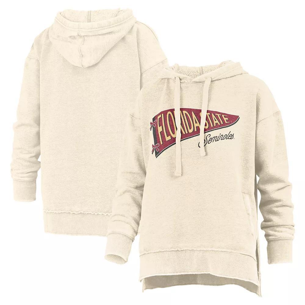 Womens Pressbox Cream Florida State Seminoles Marni Pullover Hoodie Product Image