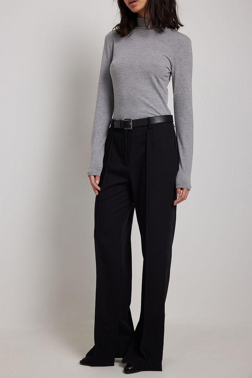 Side Slit Tailored Pants Product Image