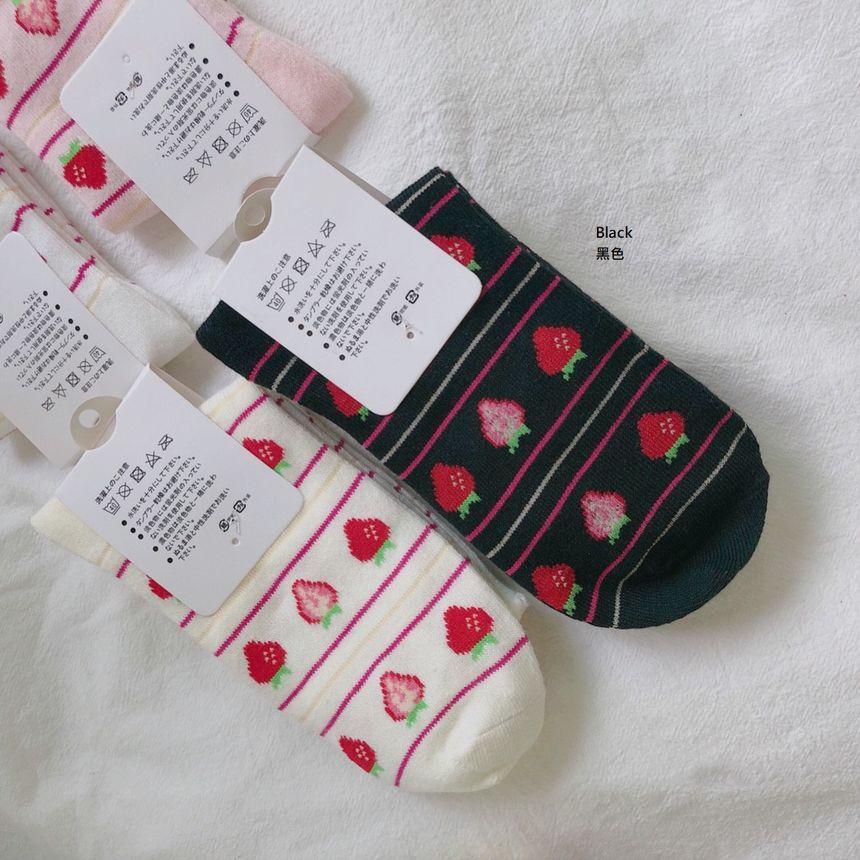 Strawberry Patterned Socks Product Image