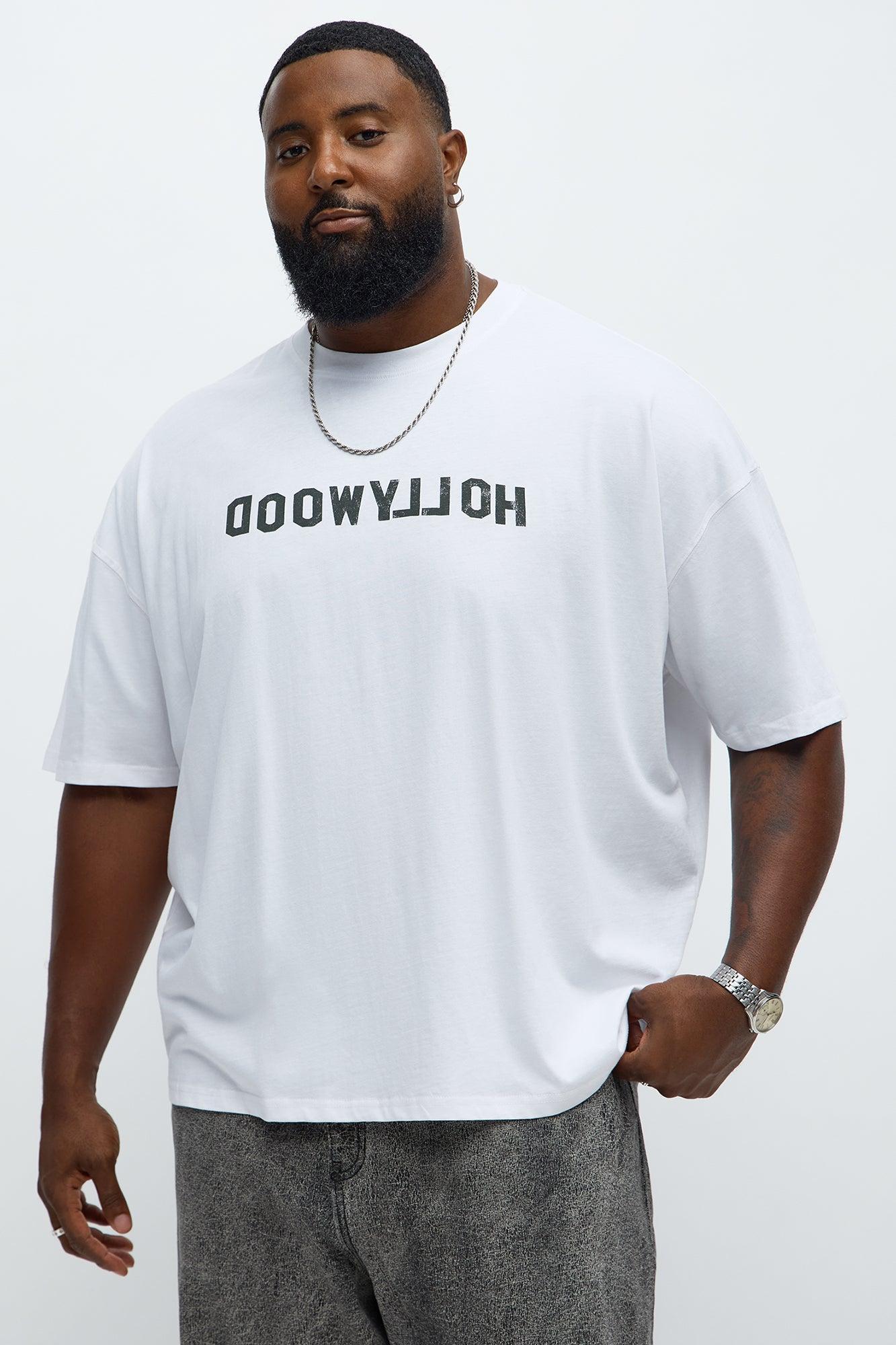 Hollyweird Sign Oversized Short Sleeve Tee - White Product Image
