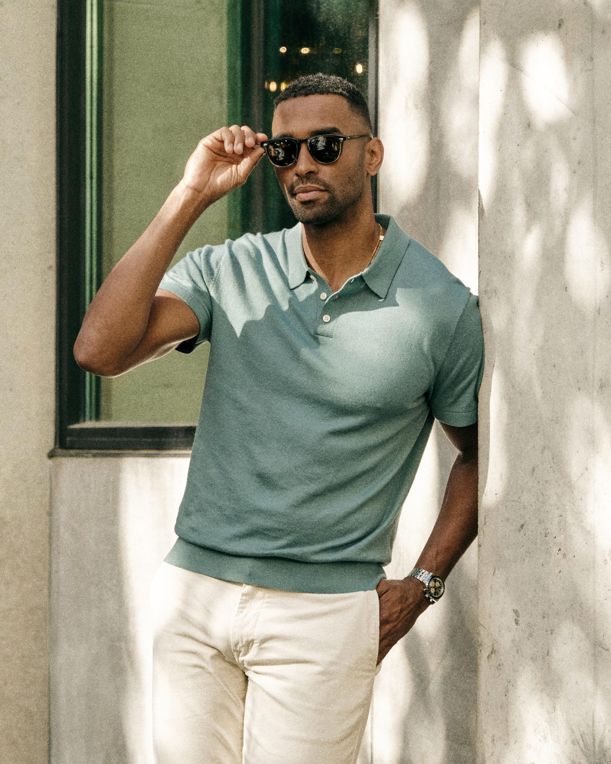 Cotton Cashmere Sweater Polo Product Image