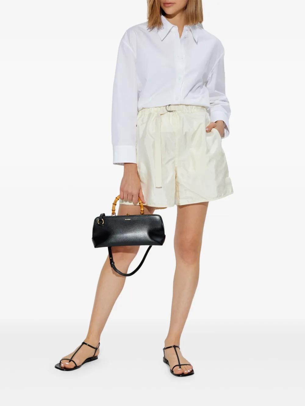 JIL SANDER Belted Shorts In White Product Image