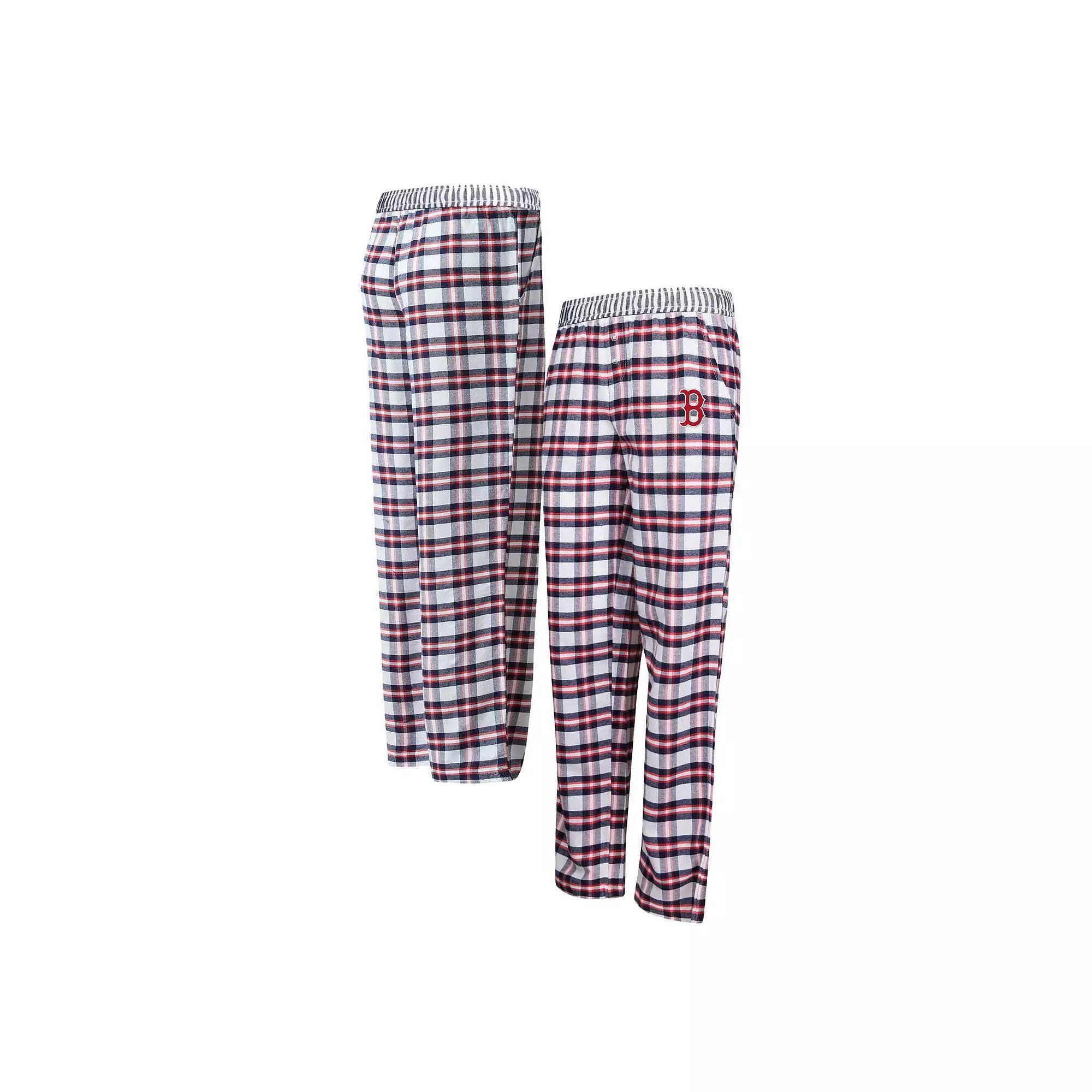 Women's Concepts Sport Navy/Red Boston Red Sox Sienna Flannel Sleep Pants, Size: Medium, Blue Product Image