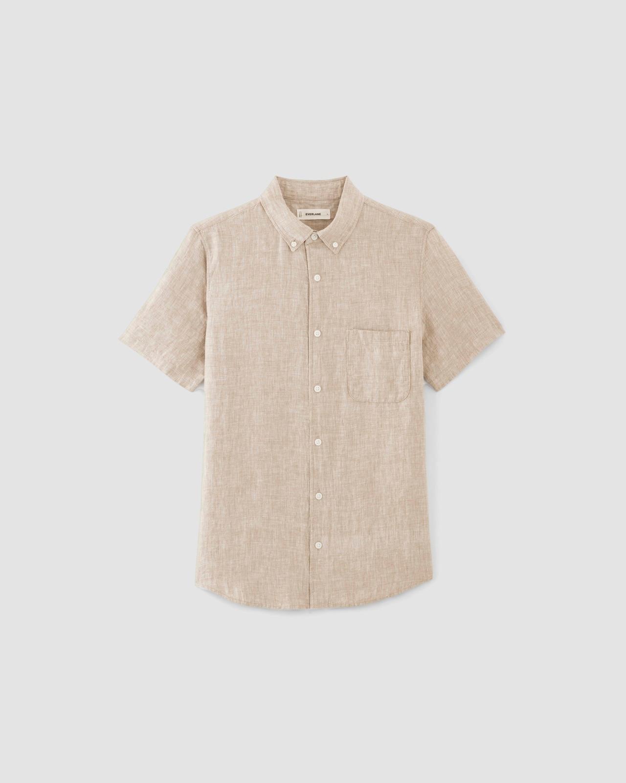 The Classic Short-Sleeve Shirt in Linen Product Image