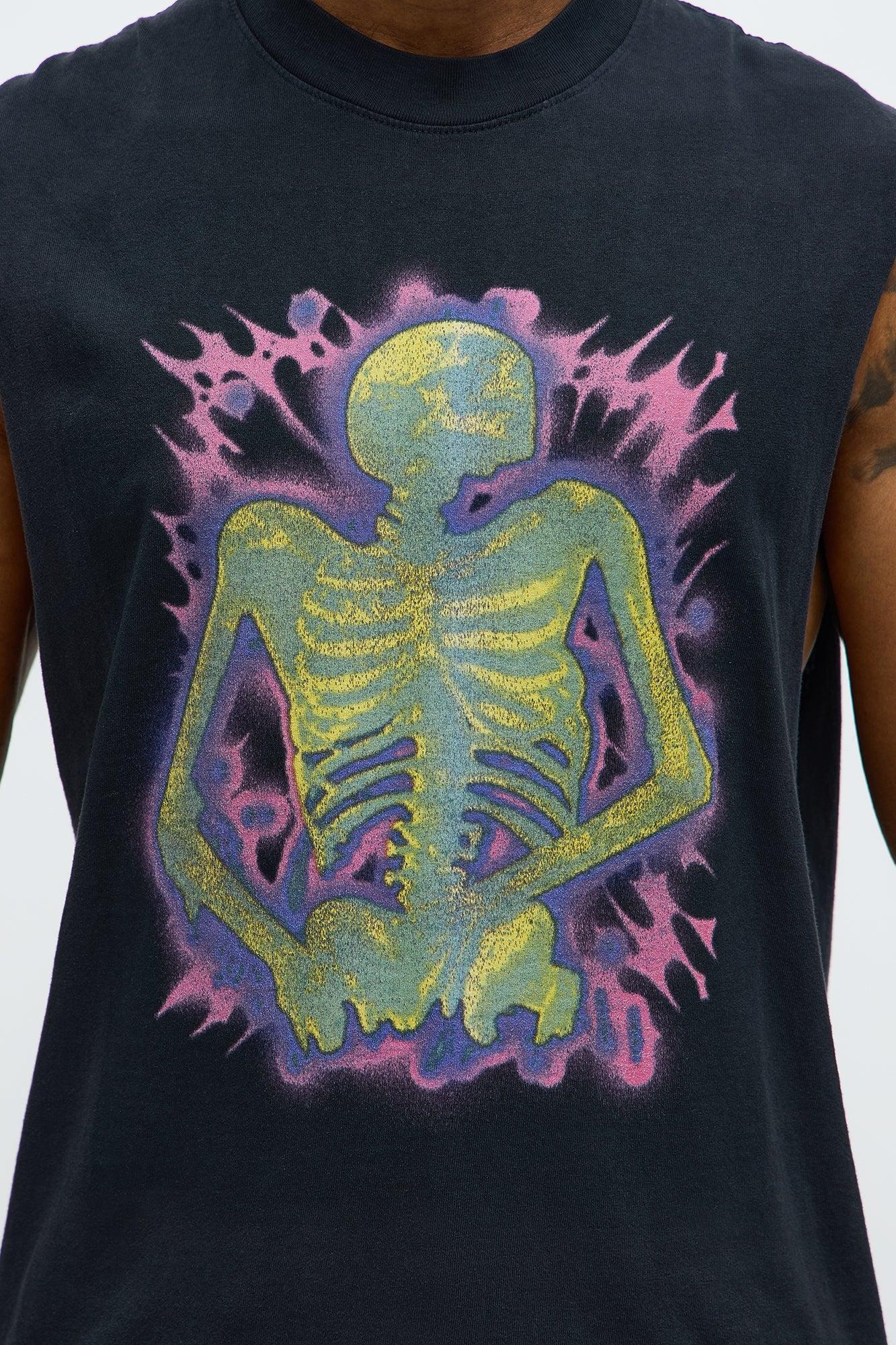 Big Aura Muscle Tee - Black Wash Product Image