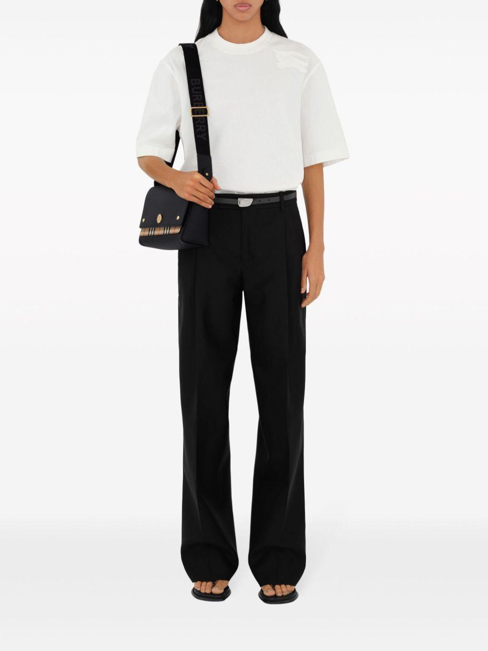 BURBERRY Mini Leather Shoulder Bag In Black Product Image